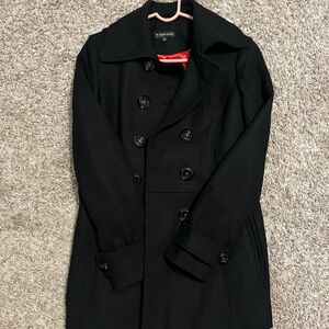 Rampage Black Coat with Red Lining